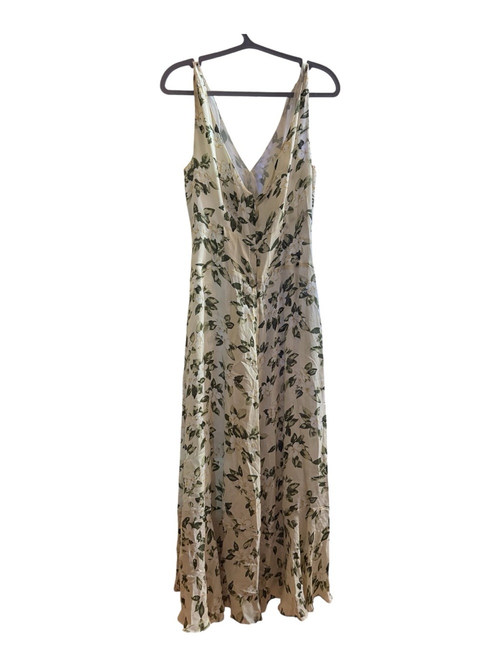J. PETERMAN Ivory Maxi Dress with Sage Floral Motif - Picture 6 of 6